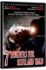 Watch Seven Murders for Scotland Yard Solarmovie