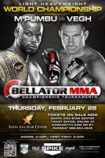 Watch Bellator 91 Christian MPumbu vs. Attila Vegh Solarmovie